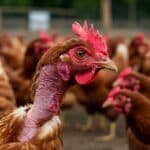 close up of chicken